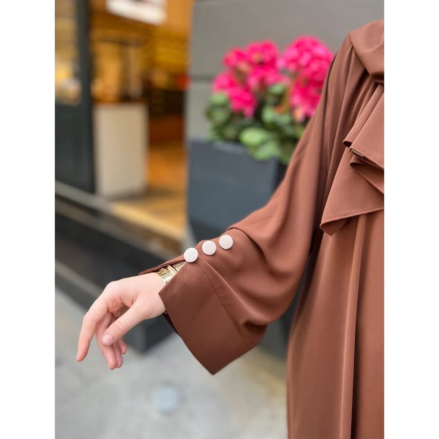 Classic Coffee-Colored Abaya