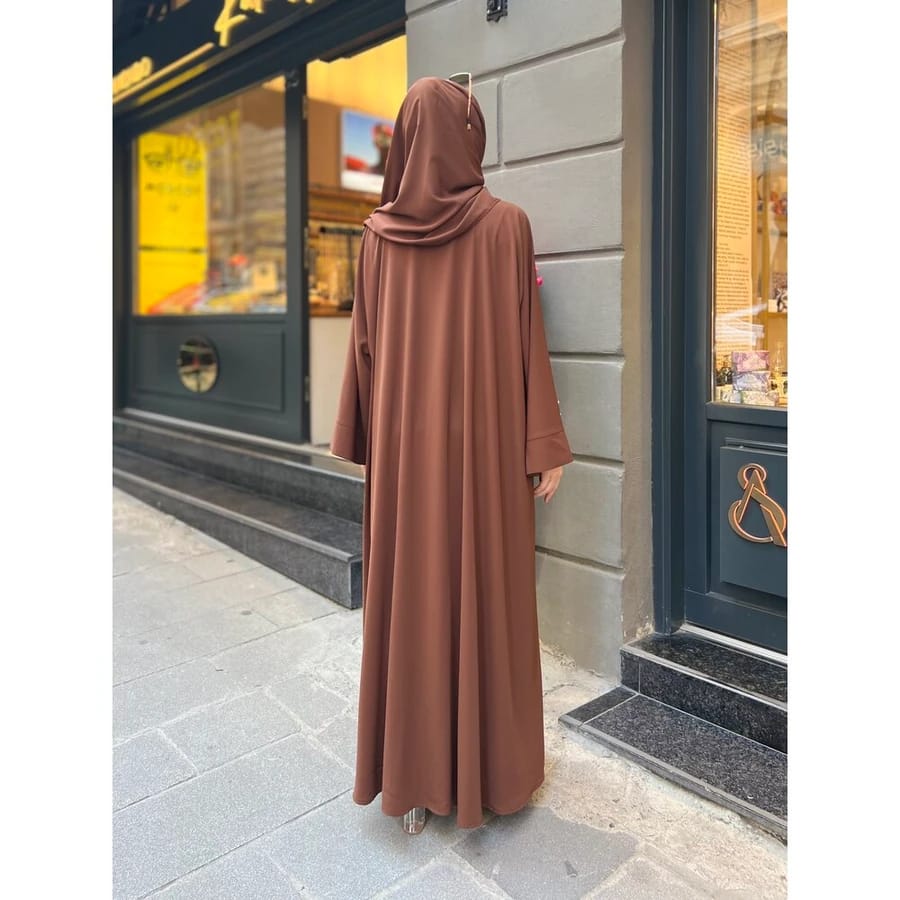 Classic Coffee-Colored Abaya
