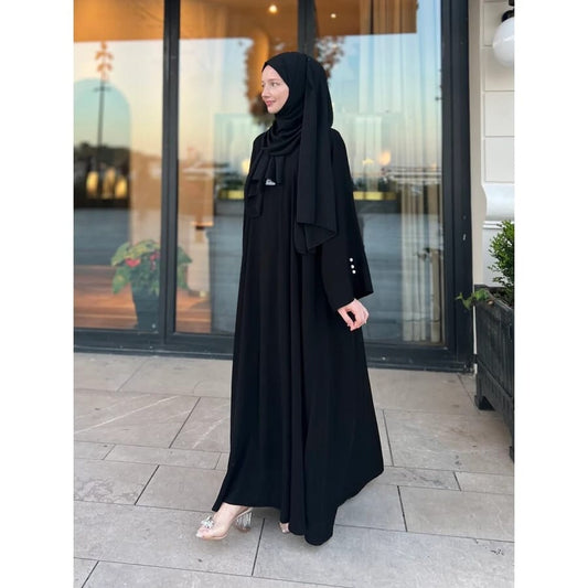 Black Pearls Abaya