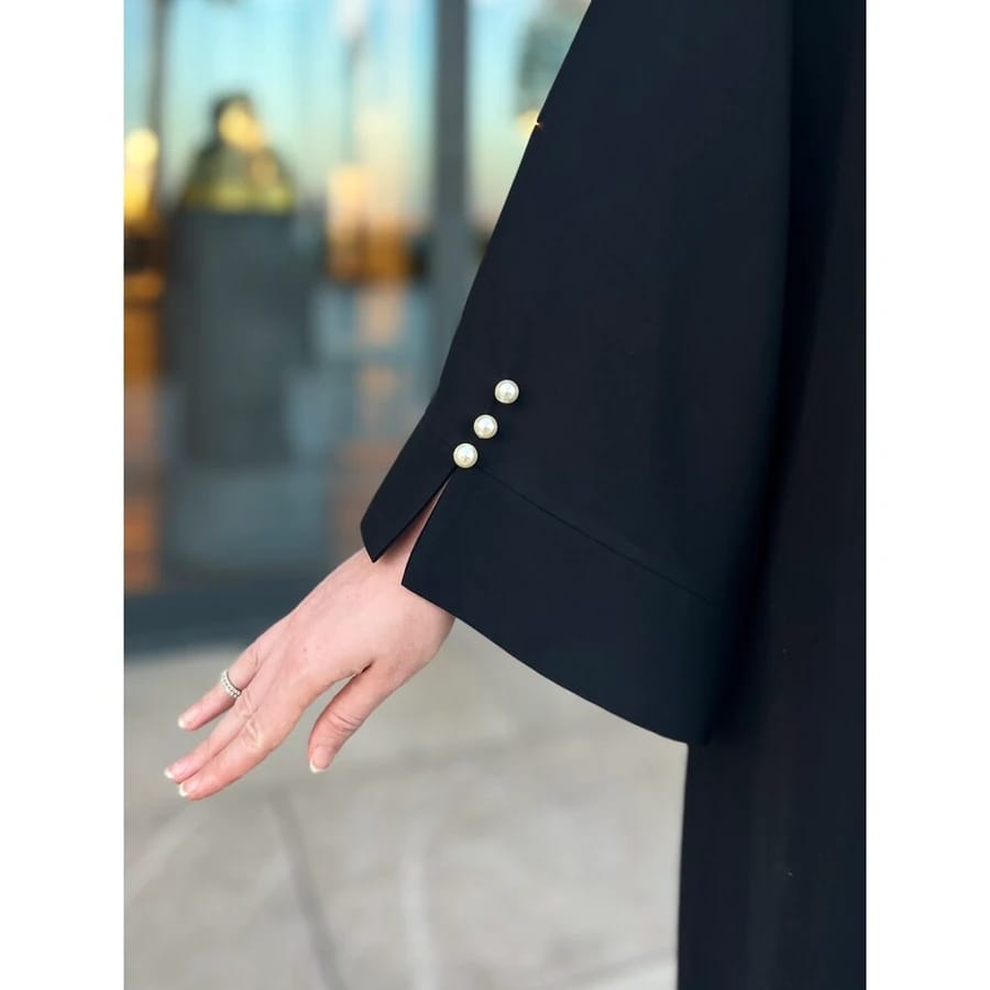 Black Pearls Abaya