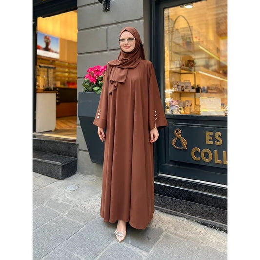 Classic Coffee-Colored Abaya